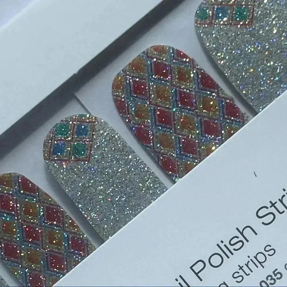 Color Street Pinball Queen Press On‎ Nails 100% Real Polish New Unopened